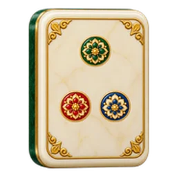 Mahjong-Stein Kreis 3